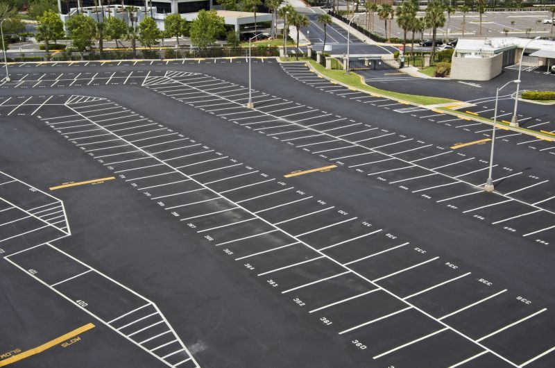 Parking Area Striping in Roswell, GA